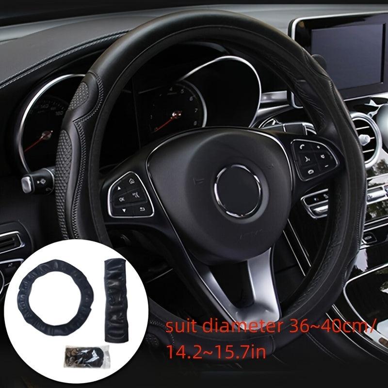 Universal Auto Car Steering Wheel Cover Leather Breathable Anti slip