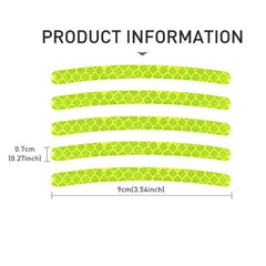 20pcs RV Wheel Hub Reflective Sticker Rim Reflective Strips Luminous Sticker
