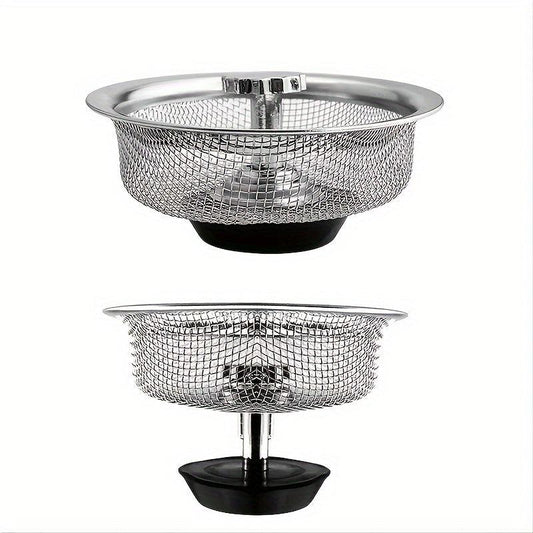1pc Stainless Steel Sink Strainer Kitchen RV Trash Drain Basket