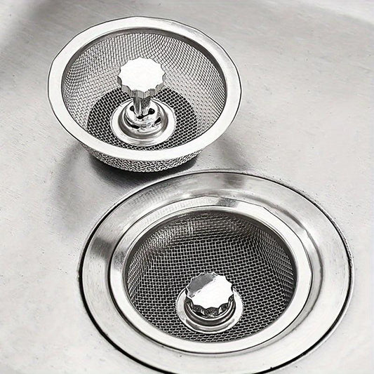 1pc Stainless Steel Sink Strainer Kitchen RV Trash Drain Basket