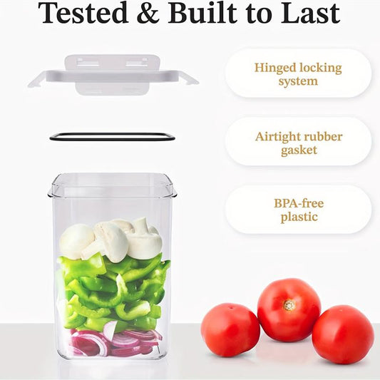 5-Piece Airtight Food Storage Containers Set with Lids BPA Plastic Canisters