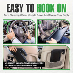 Car Steering Wheel Food Tray Table Multifunctional Organizer