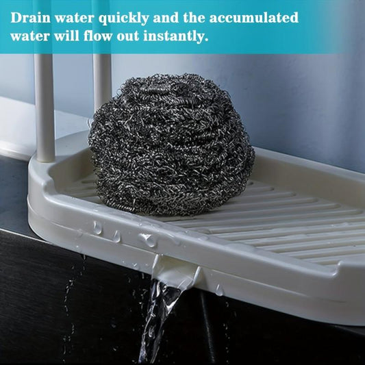 Sponge Holder Dishcloth Hanger Kitchen Sink Rack Organizer Stand