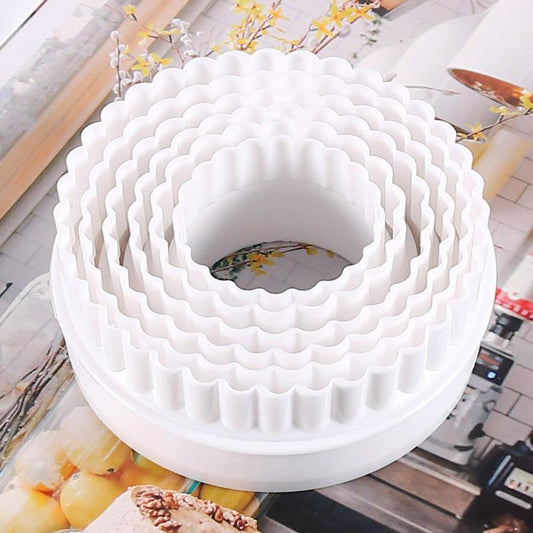 6pcs Round Dough Cutting Tool Portable Dumplings Cutter Kitchen Gadget