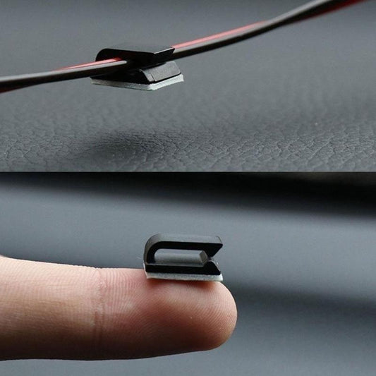 20pcs RV Self adhesive Car Fixed Clip Car GPS Data Cable Light Cord Decorative