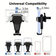 Gravity Auto Phone Holder Car Air Vent Clip Mount Mobile Phone Holder