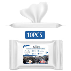 Car Leather Cleaning Wipes - Stain Removal & Waterless Seat Upholstery - 3 in 1