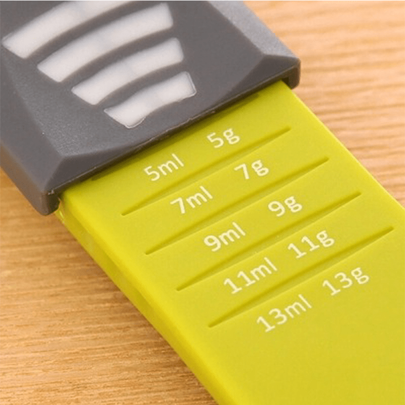 Adjustable Kitchen Scales Measure Cup Double End Eight Stalls Measuring Spoon