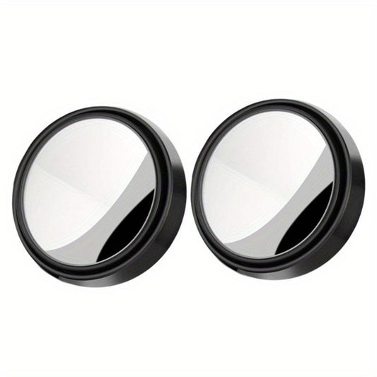 Car Rear View Small Round Mirror 1 Pair