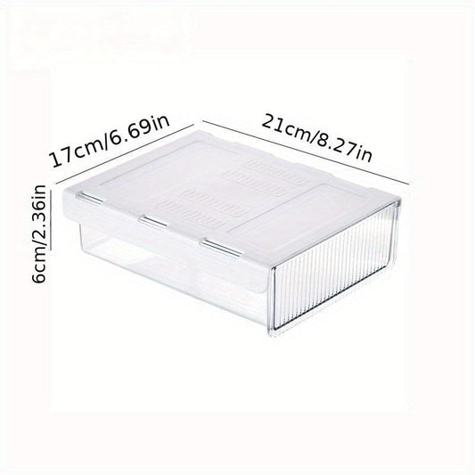 Under Desk Drawer Storage Box Hidden Stationery Organizer