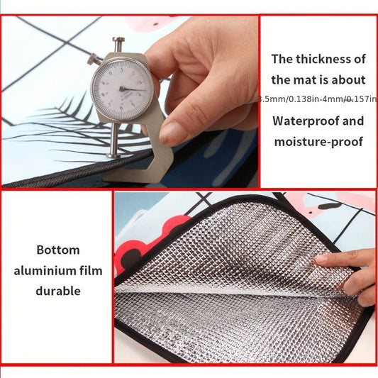 1pc RV Terrace Mat Camping Picnic Mat Waterproof Moisture-proof Random Pattern
