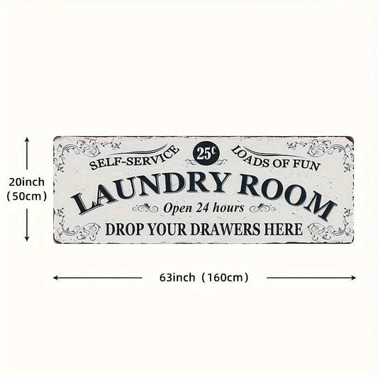 Waterproof Laundry Room Runner Rug Non Slip Dirt Resistant Machine Washable