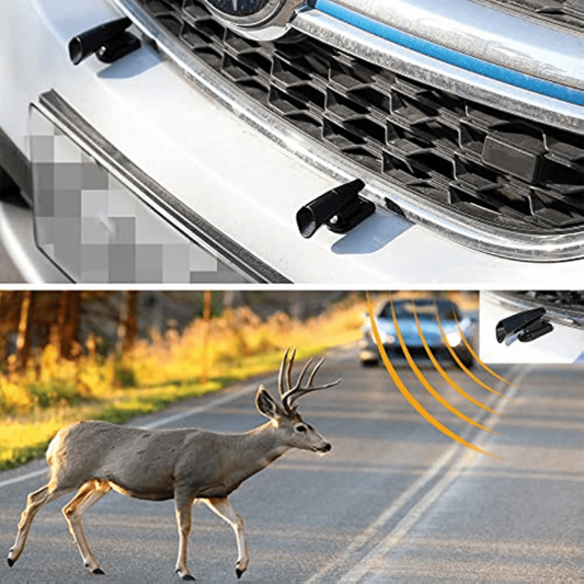 2pcs Car Deer Whistle Repeller Auto Safety Front Grille Mount Animal Alert