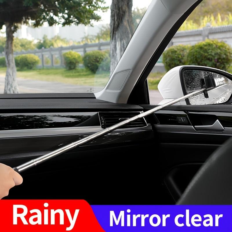 Portable Rearview Mirror Wiper Car Window Cleaning Brush
