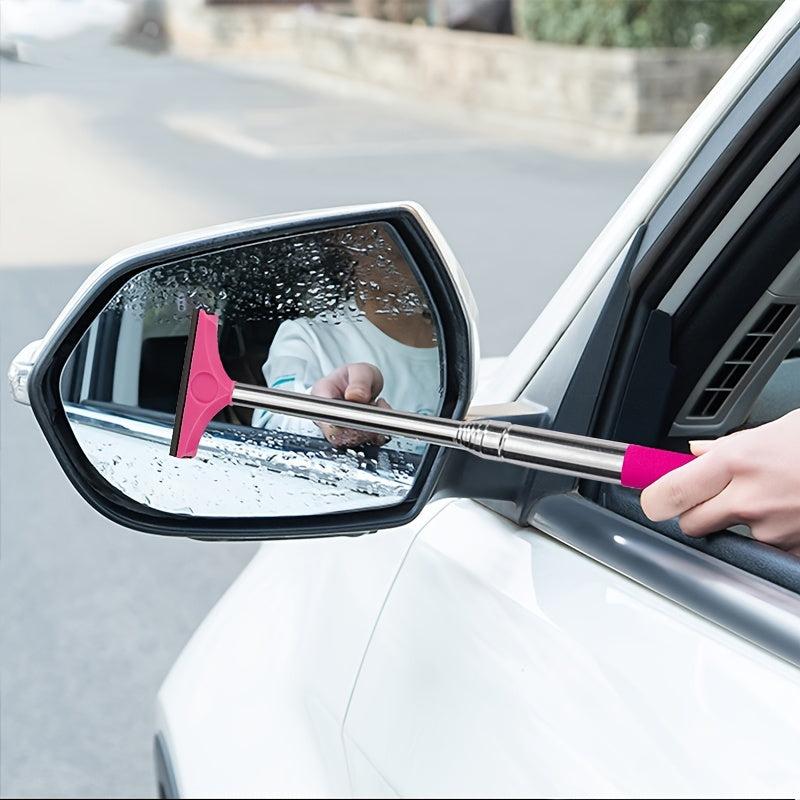 Portable Rearview Mirror Wiper Car Window Cleaning Brush
