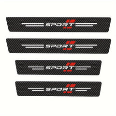 4pcs Car Threshold Strip Waterproof Protection Strip Door Welcome Pedal