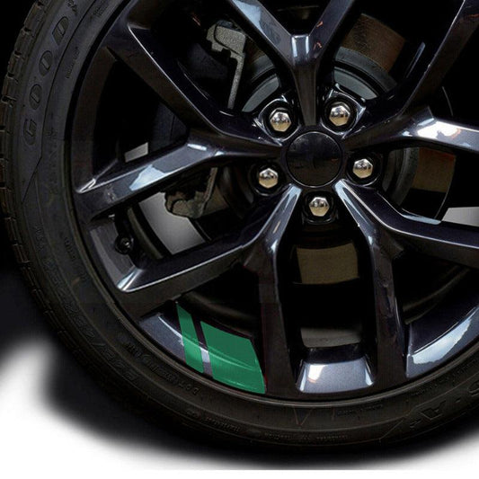 4pcs Reflective Car Wheel Rim Vinyl Stickers - Redefine Your Ride