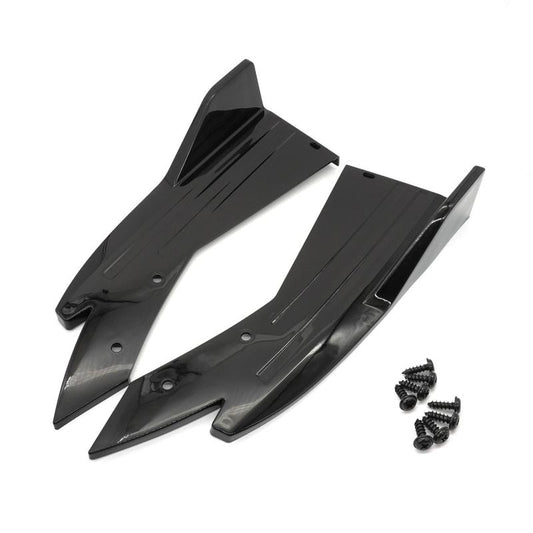 Car Rear Bumper Lip Carbon Fiber ABS Universal Protector Bumper Lip Strip Spoile
