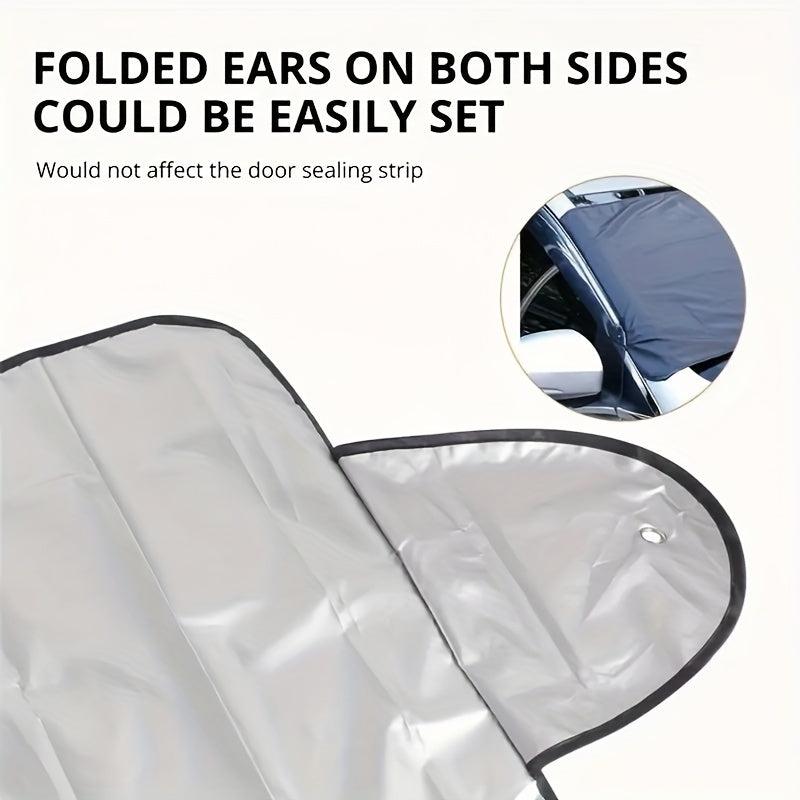 Winter Car Snow Cover Foldable Windshield Sunshade Snow Cover