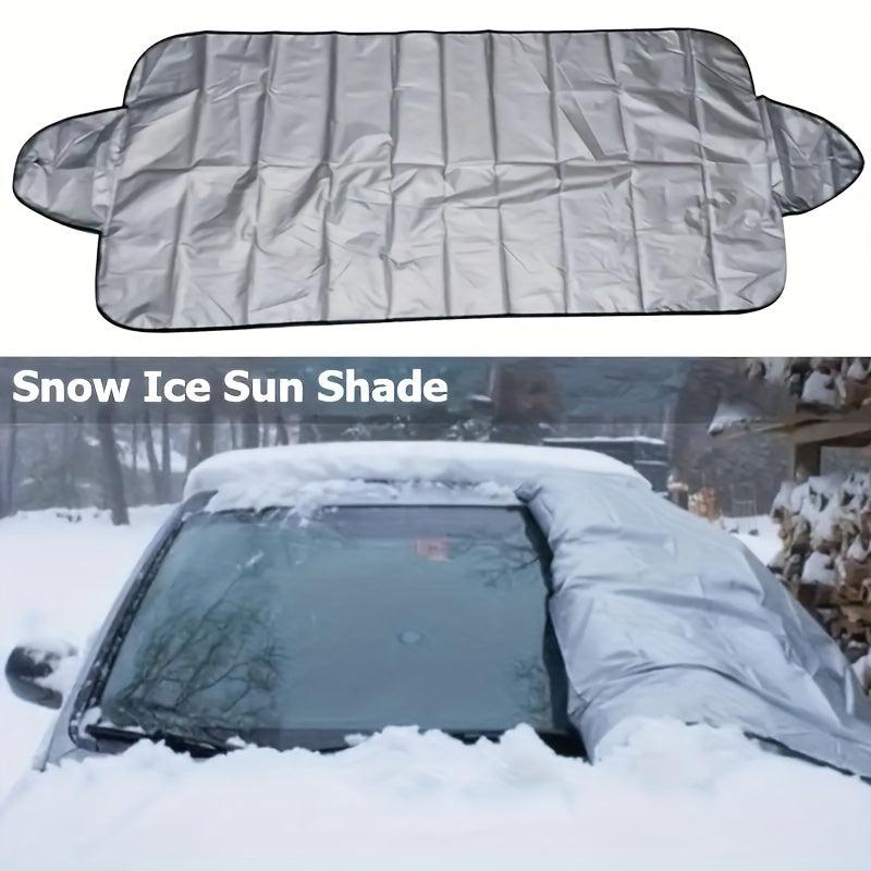Winter Car Snow Cover Foldable Windshield Sunshade Snow Cover