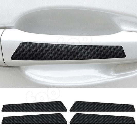 Car Door Bowl Stickers Carbon Fiber Pattern Handle Stickers 4pcs/8pcs Set