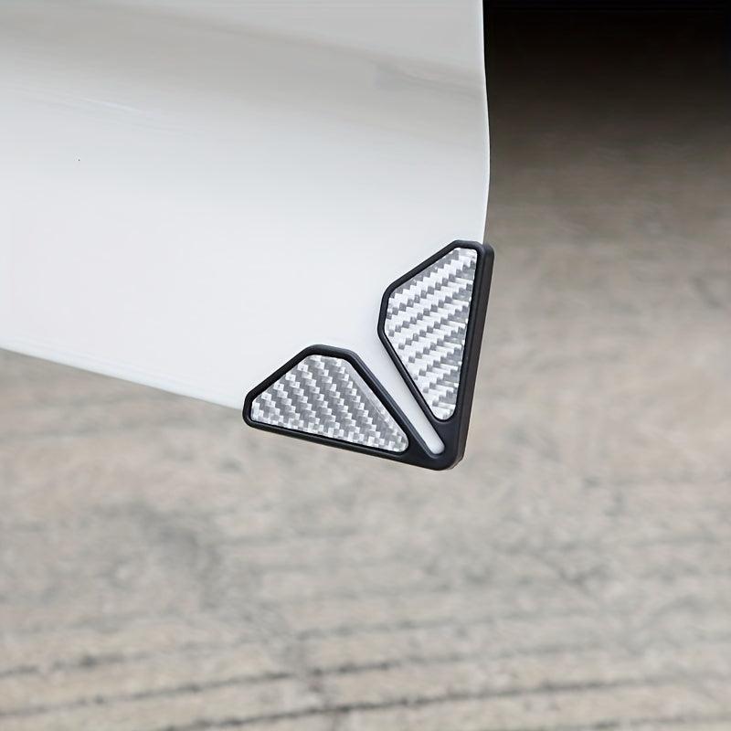 Carbon Fiber Car Door Guard Corner Reflective Stickers