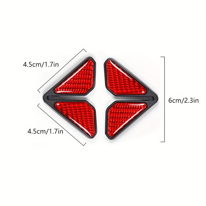 Carbon Fiber Car Door Guard Corner Reflective Stickers
