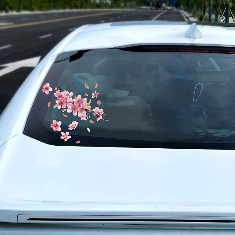 Colorful Pink Lucky Petal Reflective Car Stickers