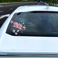 Colorful Pink Lucky Petal Reflective Car Stickers