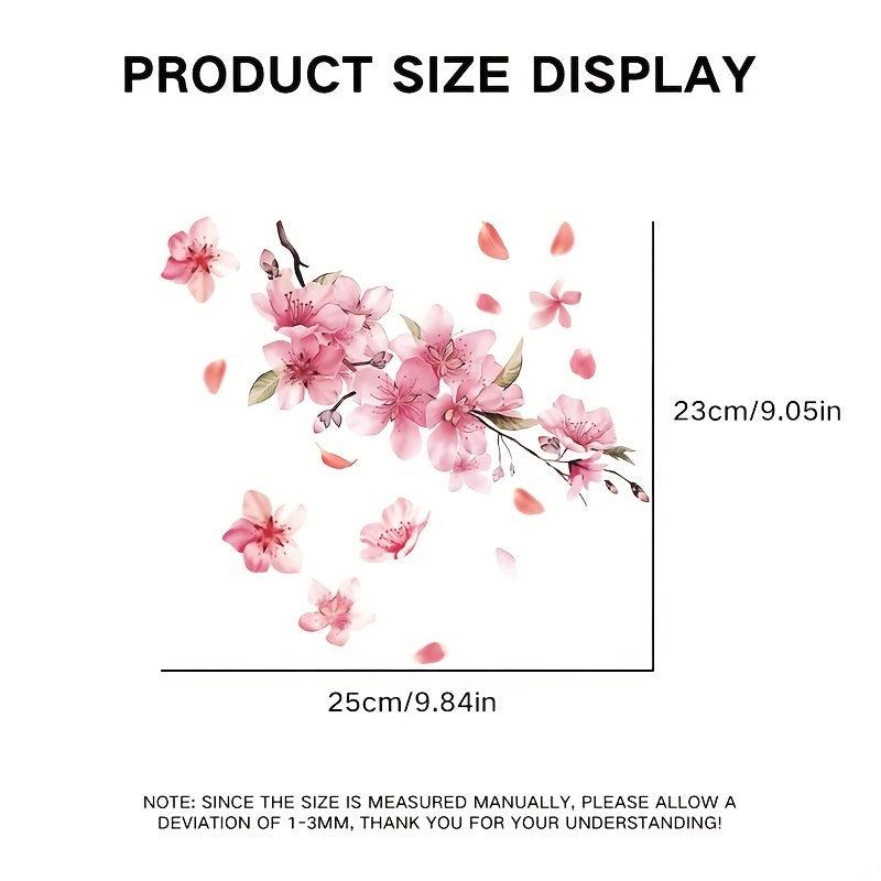 Colorful Pink Lucky Petal Reflective Car Stickers