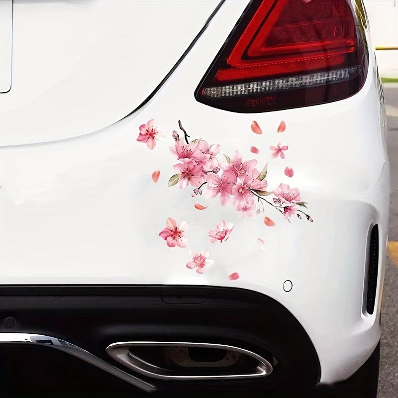 Colorful Pink Lucky Petal Reflective Car Stickers