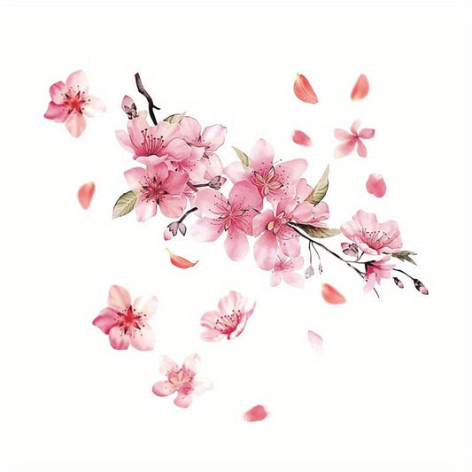 Colorful Pink Lucky Petal Reflective Car Stickers