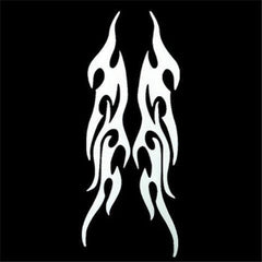 Flame Car Sticker Set for Bumper Hood Rearview Mirror Head Cover Scratches