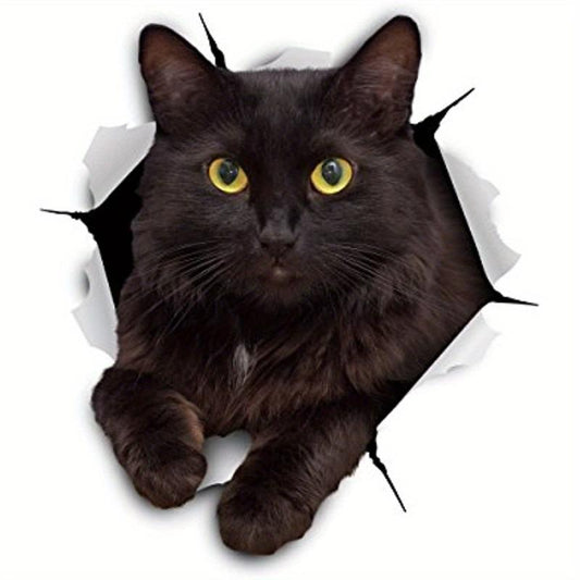 3D Cat Stickers Cat Wall Decals Cat Stickers For Bedroom Fridge Car Wall