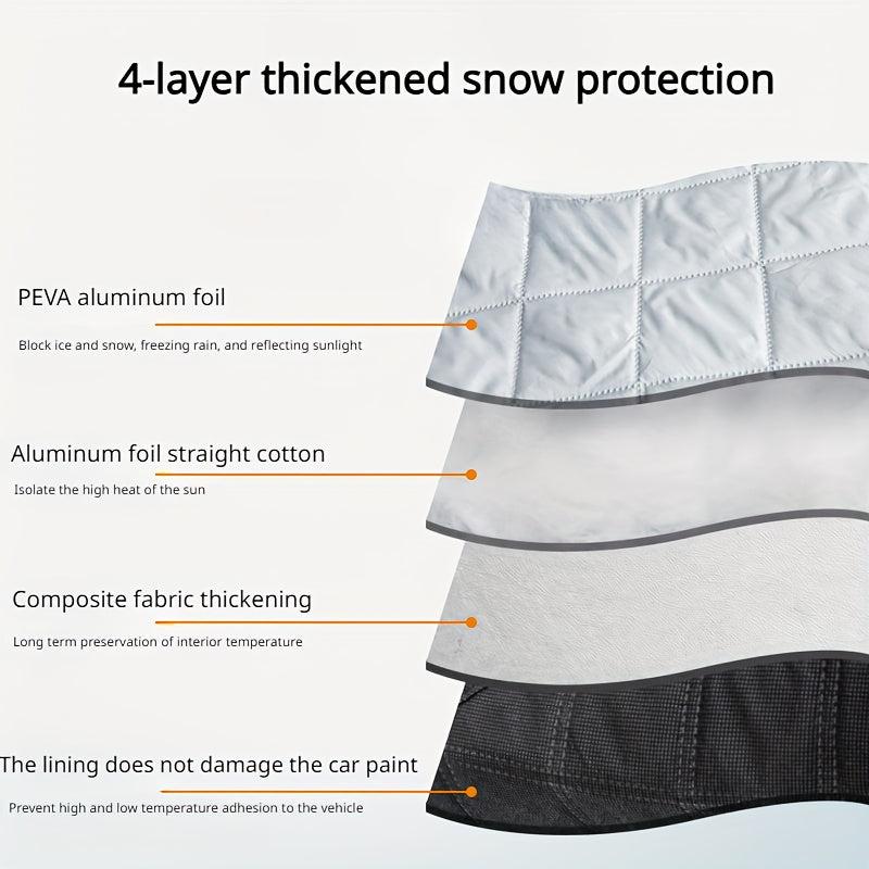 Car Snow Cover Four Layers Thickened Anti snow Anti freeze Cover