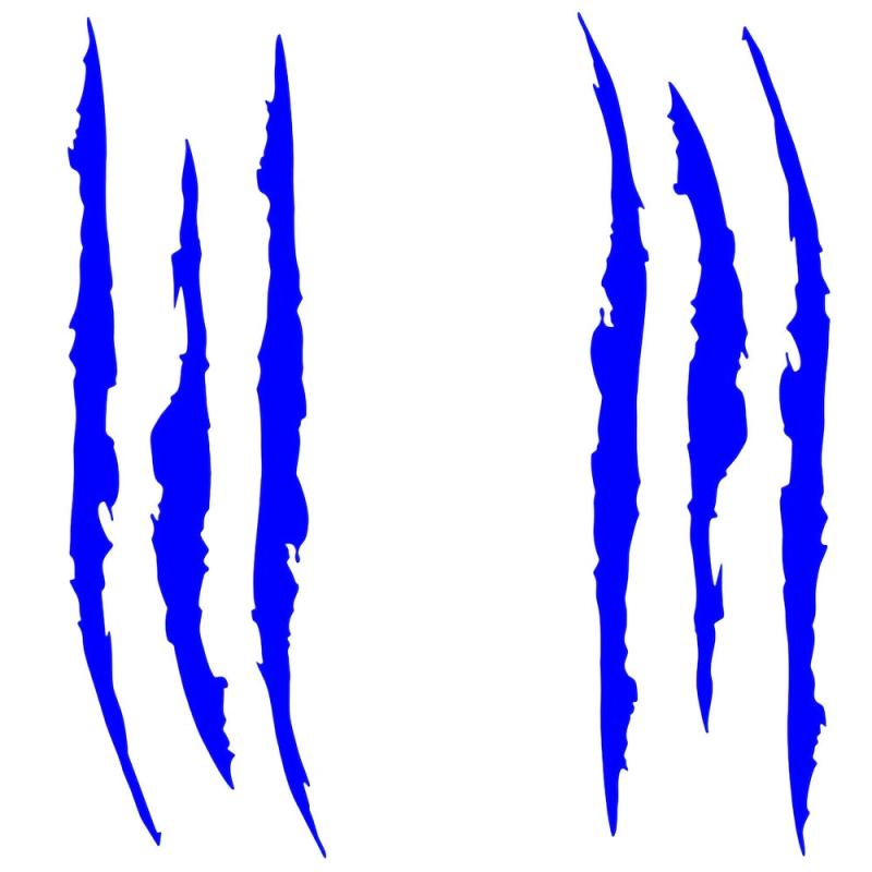 2pcs Car Ghost Claw Stickers Headlights Decorative Hood Scratches Eyebrow