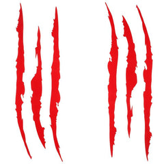 2pcs Car Ghost Claw Stickers Headlights Decorative Hood Scratches Eyebrow