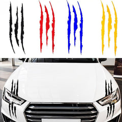 2pcs Car Ghost Claw Stickers Headlights Decorative Hood Scratches Eyebrow