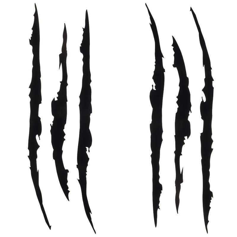 2pcs Car Ghost Claw Stickers Headlights Decorative Hood Scratches Eyebrow