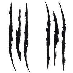 2pcs Car Ghost Claw Stickers Headlights Decorative Hood Scratches Eyebrow
