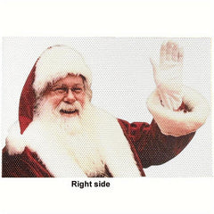 Christmas 3D Santa Claus Car Rear Window Sticker Decor