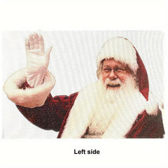 Christmas 3D Santa Claus Car Rear Window Sticker Decor