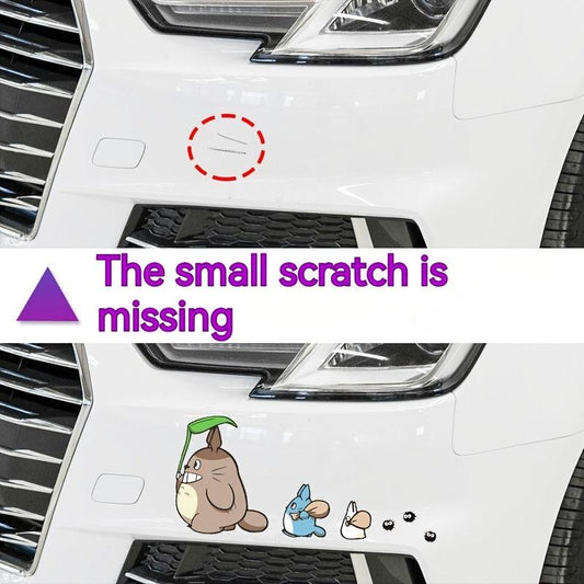 Personalized Anime Car Stickers Creative Funny Dinosaur Scratch Glass Decoration