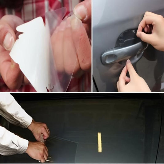 Clear Vinyl Film Car Bumper Hood Paint Protection Sticker Anti Scratch