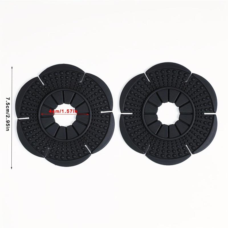 2pcs Car Wiper Hole Protective Covers - Dustproof Silicone Sleeves