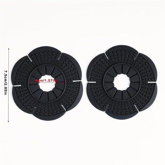 2pcs Car Wiper Hole Protective Covers - Dustproof Silicone Sleeves