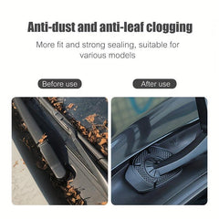 2pcs Car Wiper Hole Protective Covers - Dustproof Silicone Sleeves