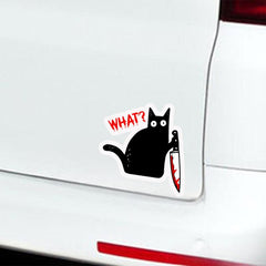 Halloween Cat Sticker for Cars Trucks Laptop