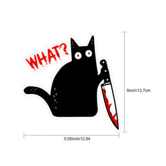 Halloween Cat Sticker for Cars Trucks Laptop