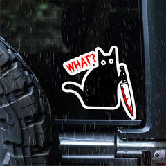 Halloween Cat Sticker for Cars Trucks Laptop